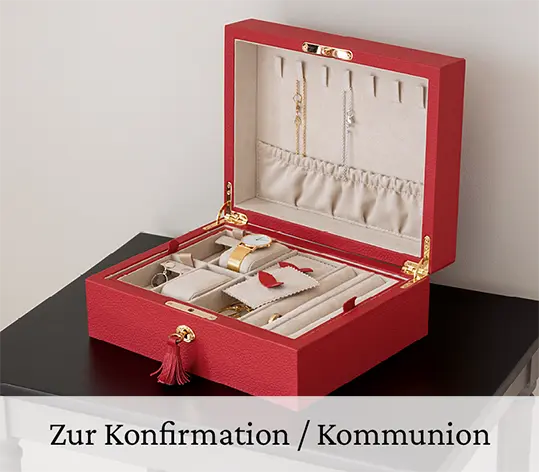 Zur Konfirmation Kommunion Lederschmuckkasten Astoria